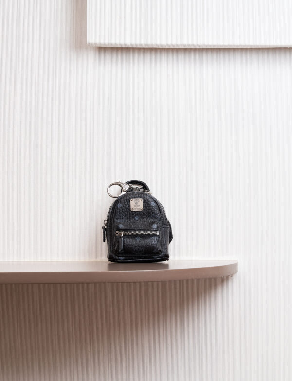 MCM Mini Black Stark Bebe Boo Side Studs Backpack