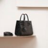 Saint Laurent Black Studded Leather Sac de Jour Small Bag