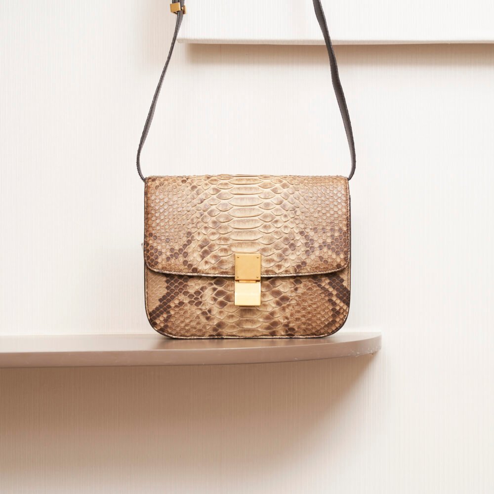 Celine Classic Box Python Bag