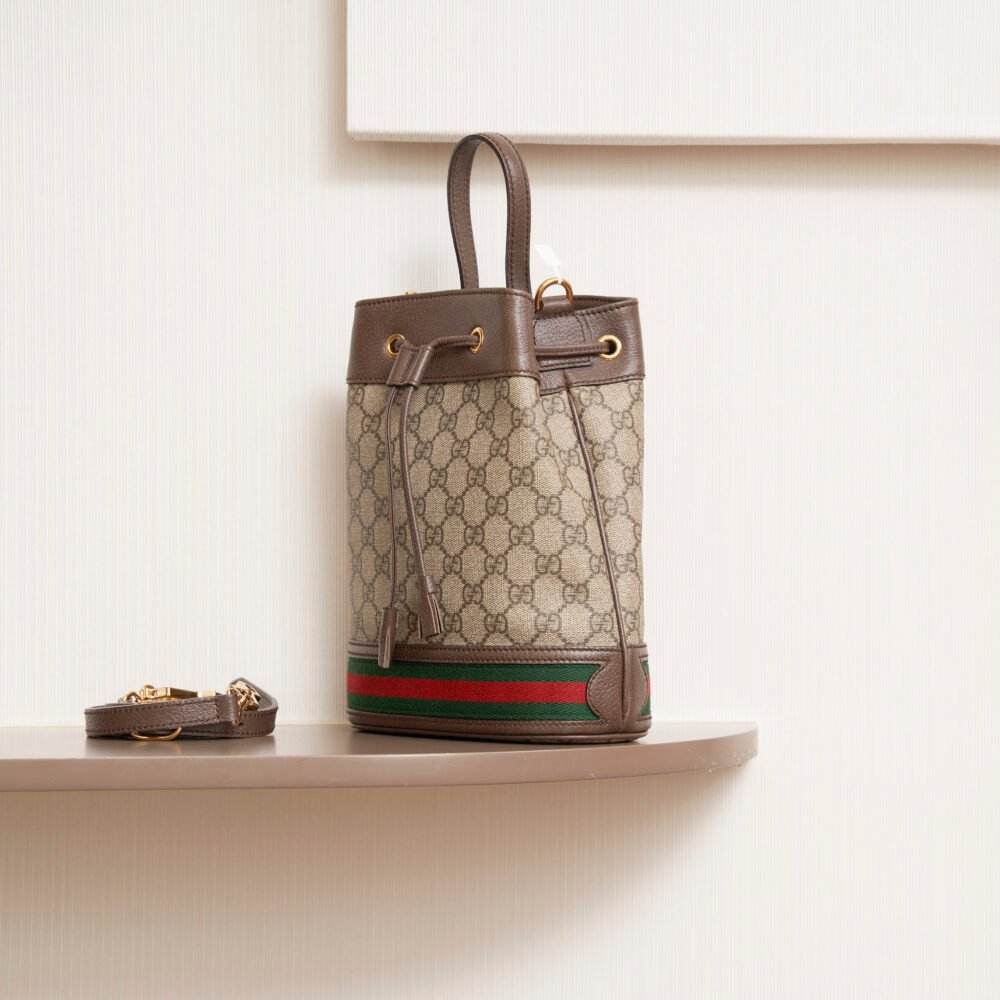 Gucci Ophidia Mini GG Bucket Bag