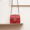 Gucci Dionysus Leather Mini Shoulder Bag in Red