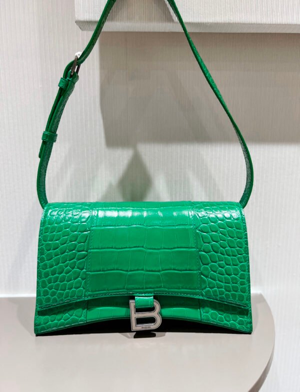 Balenciaga Hourglass Small Croc Bag