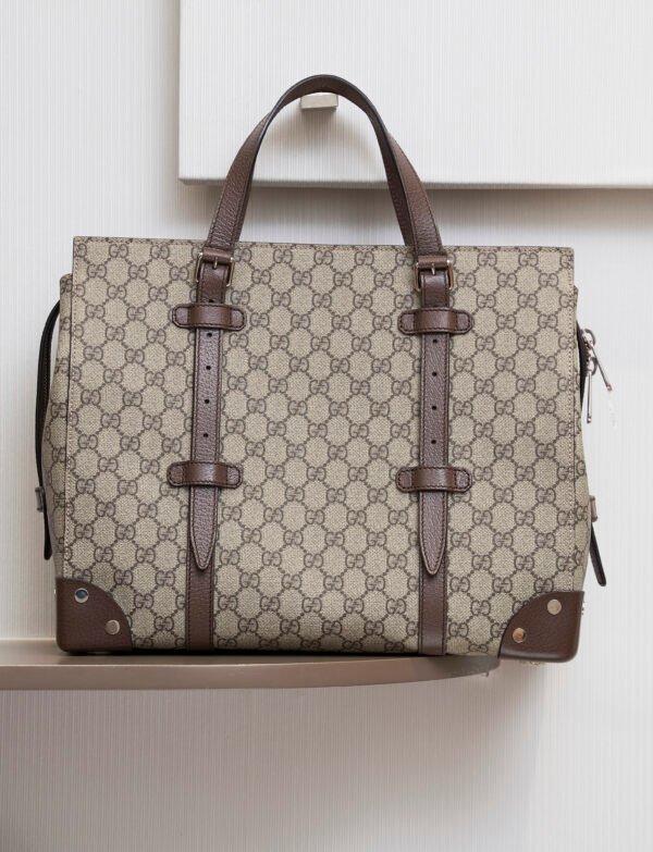 Gucci GG Tote With Leather Details